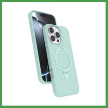 Soi Home iPhone 16 Pro Uyumlu Regal Magsafe Standlı Kapak - Su Yeşili Soı