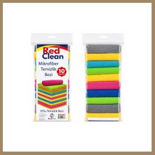 Bezos Red Clean 10'li Mikrofiber Temizlik Bezi 22