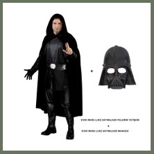 Bezos Star Wars Luke Skywalker Pelerini Yetişkin ve Maskesi Bezos1