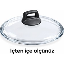 Arcak2 Tencere Kapağı 22 cm Payrex Cam ve Üst Tepe ile Beraber