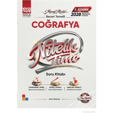 Nitelik Yayınları Tıme 1. Aşama 2028 Yks Coğrafya Beceri Temelli Soru Kitabı