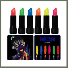 Bezos Glowpaint 6?lı Neon Boya ? Uv Işıkta Parlayan Makyaj Seti Bezos1