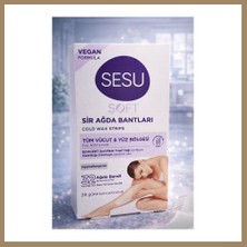 Bezos Sesu Soft Sir Ağda Bantları 32 Adet Vegan Formula Tüm Vücut ve Yüz Için Soğuk Ağda Bandı 22