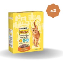 Felix Kedi Friskies Yetişkin Kümes Hayvanlı Kuru Mama 300 gr - (2 Adet)