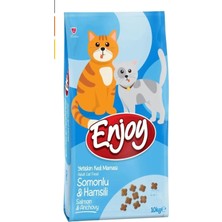 Enjoy Somonlu Hamsili Yetişkin Kedi Maması