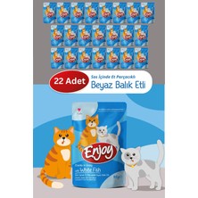 Enjoy Balıklı Kedi Pouch Yaş Mama 85GR x 22 Adet