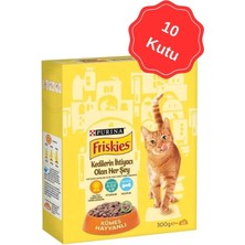Friskies Tavuklu Yetişkin Kuru Kedi Maması 300 gr x 10 Adet