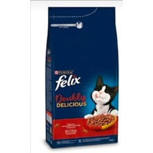 Felix Felıx Sığır ve Tavuk Etli Kilitli Paket Kuru Mama 2 kg