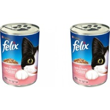 Felix Somon ve Alabalıklı Konserve Kedi Maması 400 Gr. 2 Adet