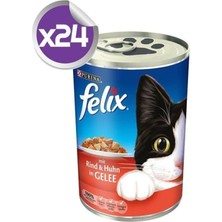 Felix Felıx Purina Sığır Etli ve Tavuklu Kedi Konservesi 400 gr X24