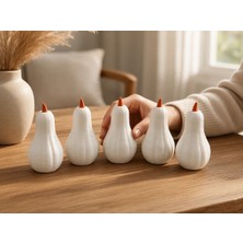3D Tasarım Dekoratif Mini Balkabağı Objeleri - Sonbahar Konsepti-5 Adet(4cm)
