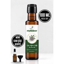 Matdeer 100 ml Çay Ağacı Yağı - Akne Gözenek ve Leke Karşıtı Cilt Bakım Yağı - %100 Saf