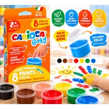 Carioca Baby Yıkanabilir Parmak Boyası 8 Renk 50 ml