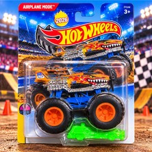 Hot Wheels Airplane Mode Turuncu Köpek Balığı Tasarımlı Büyük Tekerlekli Oyuncak Araba