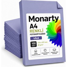 - A4 Renkli Fotokopi Kağıdı, 100 Adet (Lila)