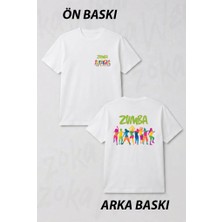 Zoka Wear Ask Zumba Dans Grafik Ön ve Sırt Baskılı Tişört