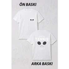 Zoka Wear Tenis Love It Ön ve Sırt Baskılı Tişört