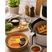 Dolozena 100 Parça Airfryer Kağıdı Tek Kullanımlık Temiz Pişirme Kağıdı