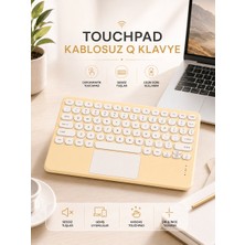 Dolozena Android ve Ios Uyumlu Bluetooth Klavye Touchpad Slim Kablosuz Wifi Q Klavye