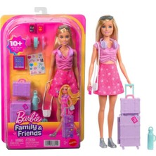 Barbie Family & Friends Malibu Sınırsız Macera Seyahat Bebeği Aksesuarlı 30 cm 3+