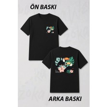 Zoka Wear Tukan Kusu Toucan Bird Kosulsuz Sevgi Ruh Esi ve Ask Sayi Ön ve Sırt Baskılı Tişört