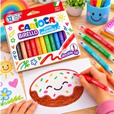 Carioca Birello Çift Taraflı Keçeli Kalem 24 Renk Yıkanabilir