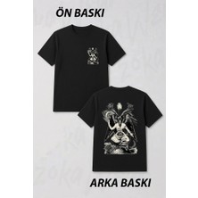 Zoka Wear Baphomet Tasarim Ön ve Sırt Baskılı Tişört