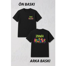 Zoka Wear Ask Zumba Dans Grafik Ön ve Sırt Baskılı Tişört