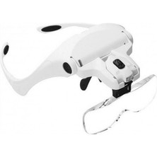 MiraLive 5 Lens 1.0x-3.5x 2led Işıklı Ile Ayarlanabilir Gözlük Büyüteç 9892B2