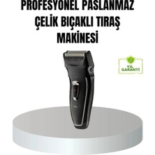 Herşey Trend Profesyonel Şarjlı Saç ve Sakal Tıraş Makinesi – Çelik Bıçaklı, Ayarlanabilir Başlıklı, Kablosuz