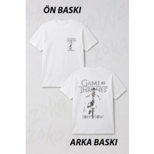 Zoka Wear Jon Snow V2 Dizi Game Of Thrones T-Shirt 36 Ön ve Sırt Baskılı Tişört