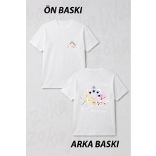 Zoka Wear Stray Kids Skzoo Elele K-Pop Muzik Grubu Ön ve Sırt Baskılı Tişört