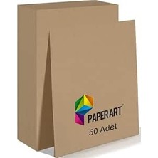 Kraft Kağıt, Paperart Kraft A4 Boyut Renkli Fotokopi Uyumlu, El Işi Kağıdı, Saman Kağıdı (100)