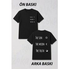Zoka Wear The Sun The Moon The Truth Dizi Teen Wolf Ön ve Sırt Baskılı Tişört