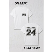 Zoka Wear Stiles Stilinski Dizi Teen Wolf Ön ve Sırt Baskılı Tişört