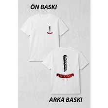 Zoka Wear Walking Dead Negan Dizi Tisort Zokawmc Ön ve Sırt Baskılı Tişört
