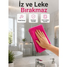 Dolozena Yüksek Su Emici Mikrofiber Temizlik Bezi Cam, Mutfak ve Banyo Temizliği