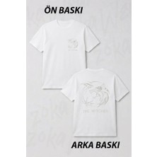 Zoka Wear Silverink Logo Dizi Witcher Ön ve Sırt Baskılı Tişört