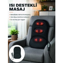 Dolozena Isıtmalı Masaj Minderi  Masaj Motoru, Kablolu Kumanda ve Çoklu Masaj Modu