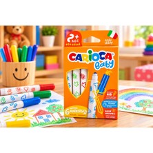 Carioca Baby Jumbo Yıkanabilir Keçeli Boya Kalemi 6 Renk