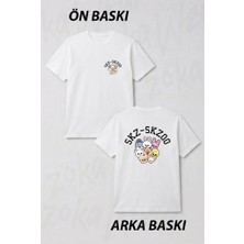 Zoka Wear Stray Kids Skzoo V6 Ön ve Sırt Baskılı Tişört
