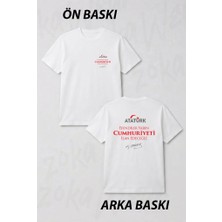 Zoka Wear Yarin Cumhuriyeti Ilan Edecegiz Ön ve Sırt Baskılı Tişört