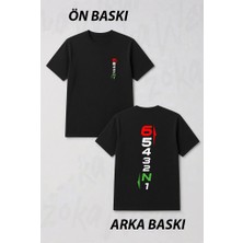 Zoka Wear 6 Ileri Vites Ön ve Sırt Baskılı Tişört