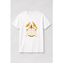 Zoka Wear Norse Mythology Spear Of Odin Gungnir Runes Geri Freki Huginn Muninn Baskılı Tişört