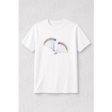 Zoka Wear Yamac Parasutu - Paragliding-2 Baskılı Tişört