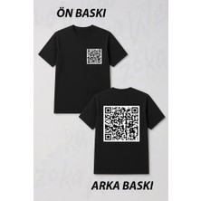 Zoka Wear Qr Code For A Free Pdf Of The Communist Manifesto V2 Ön ve Sırt Baskılı Tişört