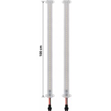 220V Opak Cam Kasalı 4014 Dim Edilebilir 100 cm Beyaz Çubuk Bar LED