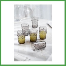 Soi Home Akrilik Füme 6'lı Kısa Bardak & Su Meşrubat Kahve Yanı Bardağı 400 ml ( Cam Değildir ) Soı