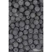 100 gr 14MM Gri Parçalı Böğürtlen Inci Takı Yapım Boncuğu (100 Adet)