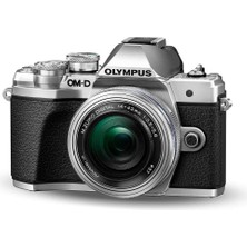 Tr E-M10 Mark Iıı 14-42EZ Kit (16 Megapiksel, 14-42MMEZ Lens, 4K Video, 5-Eksen Is, Wi-Fi), Gümüş
